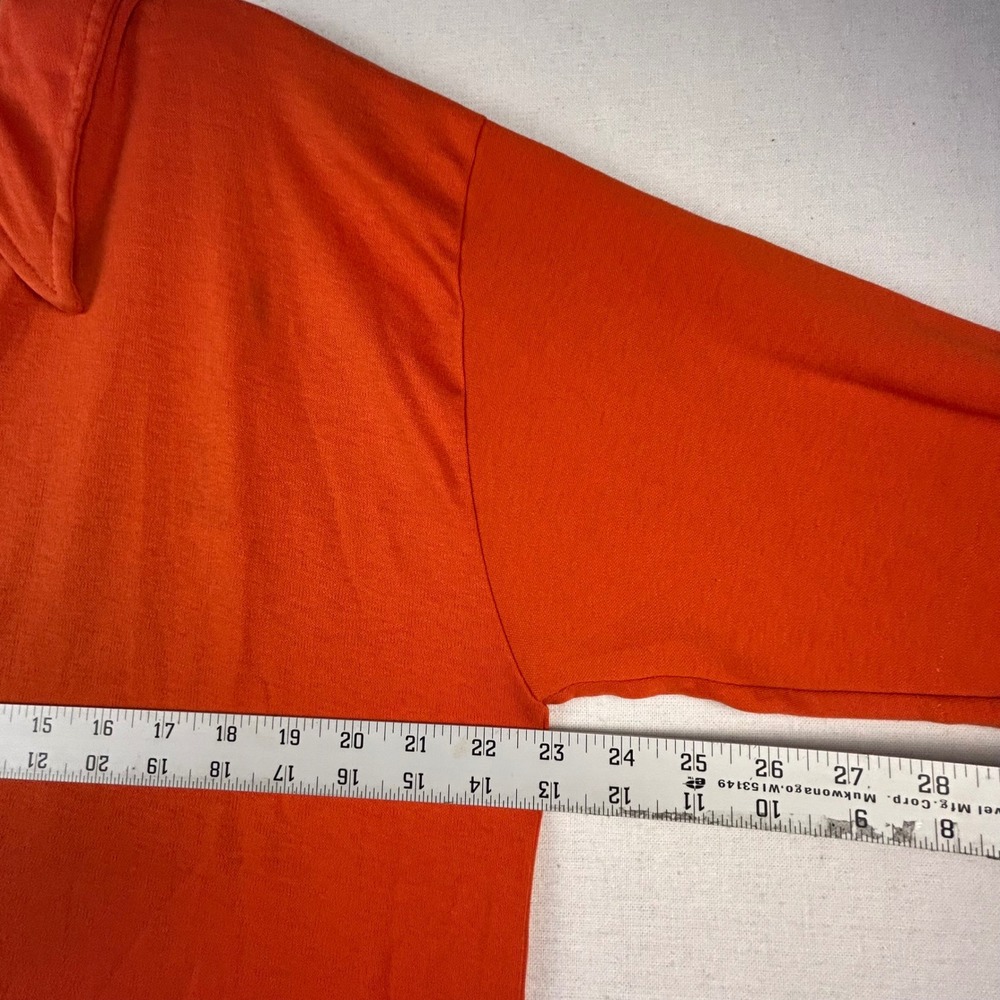 Vintage Champion Products Orange Polo Shirt XXL Made in USA 50/50 - Picture 6 of 10